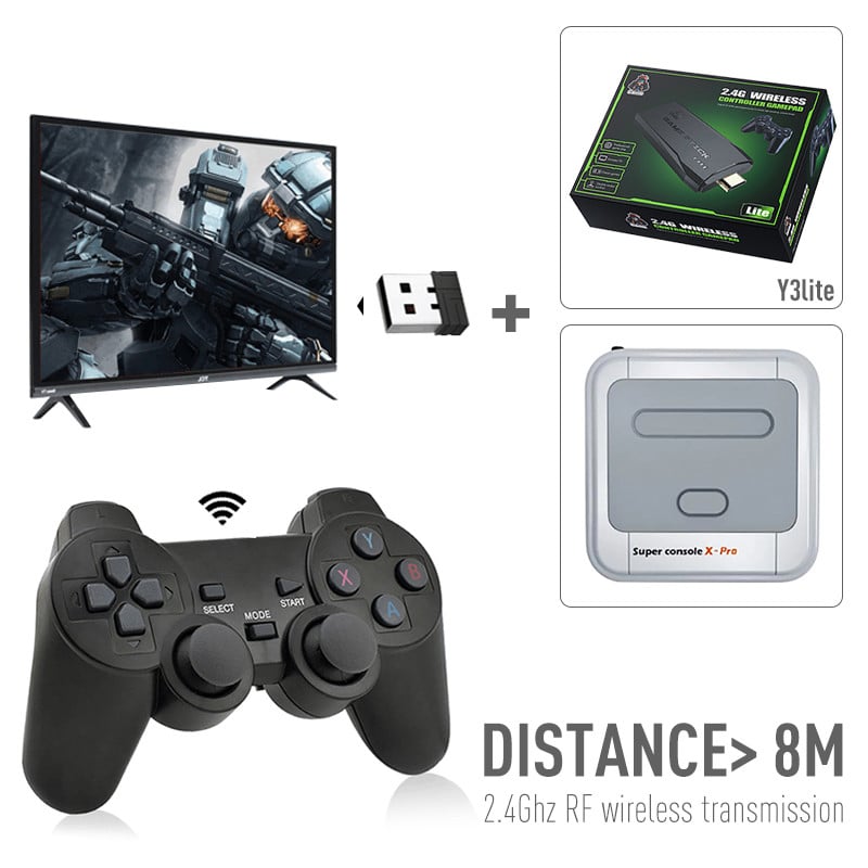 DATA FROG 2 hráči 2.4G bezdrôtový herný ovládač Gamepad pre Android smartfón Joystick pre PC Joystick s OTG prevodníkom