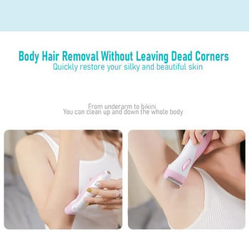 Kemei Hair Remover Lady Shaver Тример за коса под мишниците Акумулаторна водоустойчива самобръсначка за бикини под мишниците за жени Безжичен епилатор