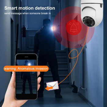 Камера за наблюдение E27 Цокъл за LED крушка 360° 2.4G WiFi Защита на сигурността 1080P Прожектор Автоматично проследяване на хора