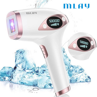 Mlay Laser T4 laserové zariadenie na odstraňovanie chĺpkov, laserové odstránenie chĺpkov, ICE studená IPL epilácia, 500 000 zábleskov Mlay IPL odstránenie chĺpkov bezbolestné
