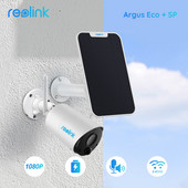 Reolink Argus Eco 3MP WiFi kamera 1080P Wire-Free bežična vanjska pametna PIR punjiva baterija Sigurnosne kamere na solarni pogon