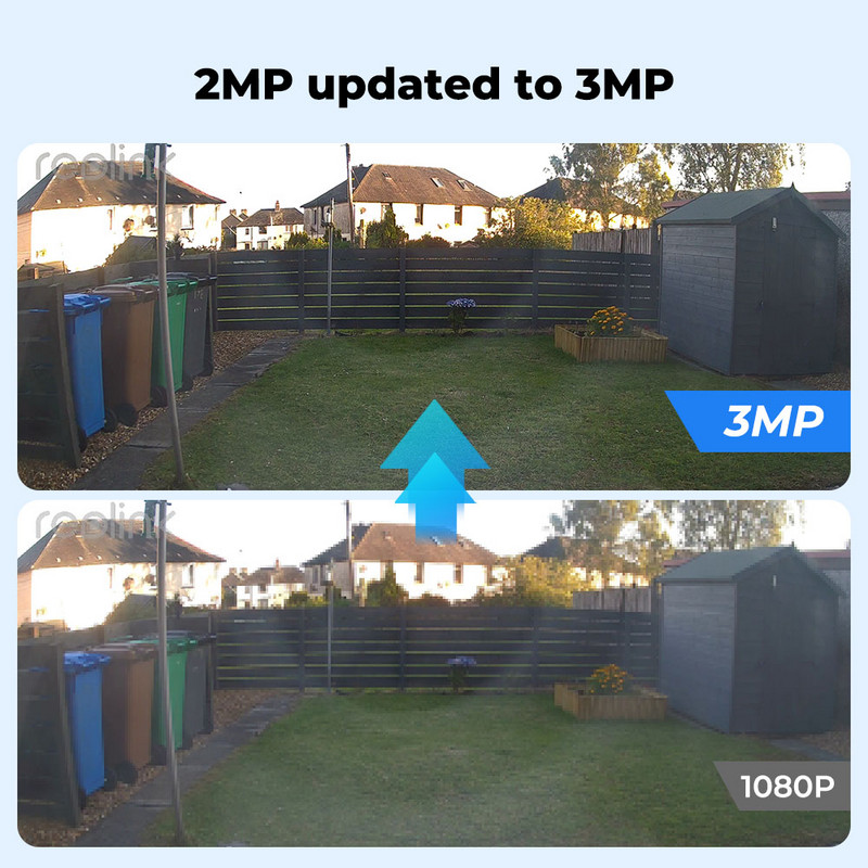 Reolink Argus Eco 3MP WiFi kamera 1080P Wire-Free bežična vanjska pametna PIR punjiva baterija Sigurnosne kamere na solarni pogon