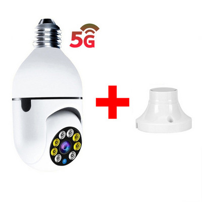 360° 5G E27 LED žarulja Full HD 1080P bežična kućna sigurnost WiFi CCTV IP kamera dvosmjerni audio panoramski noćni vid