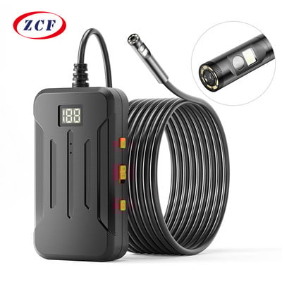 Rūpnieciskais WIFI endoskops HD1080P divu objektīvu kamera 8 MM/5,5 MM/3,9 MM automašīnas pārbaudes boreskops IP68 ūdensizturīgs 2600 mAh cietais kabelis