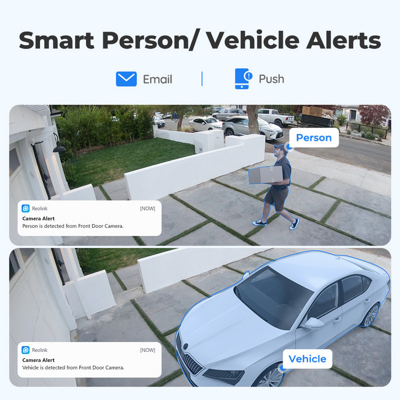[Repasovaná kamera] Reolink 5MP 4K Vonkajšia PoE bezpečnostná kamera s detekciou osôb/áut, infračervená nočná kamera