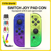 2023 Νέο Switch Joy Pad Con Wireless Control Joystick Bluetooth Gamepad Mando με ιμάντες Διπλή δόνηση για Nintend Switch OLED