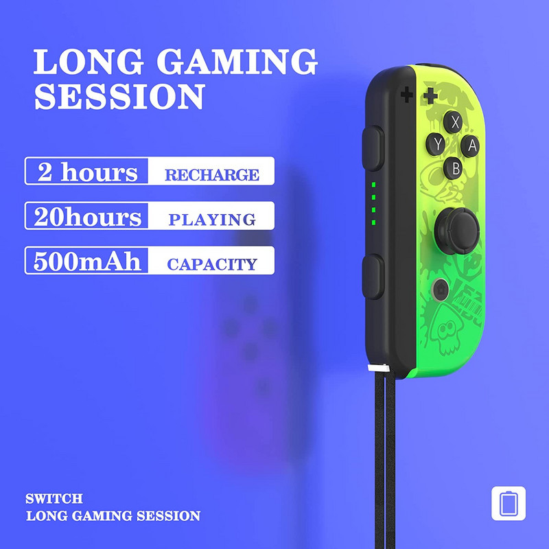 2023 Νέο Switch Joy Pad Con Wireless Control Joystick Bluetooth Gamepad Mando με ιμάντες Διπλή δόνηση για Nintend Switch OLED