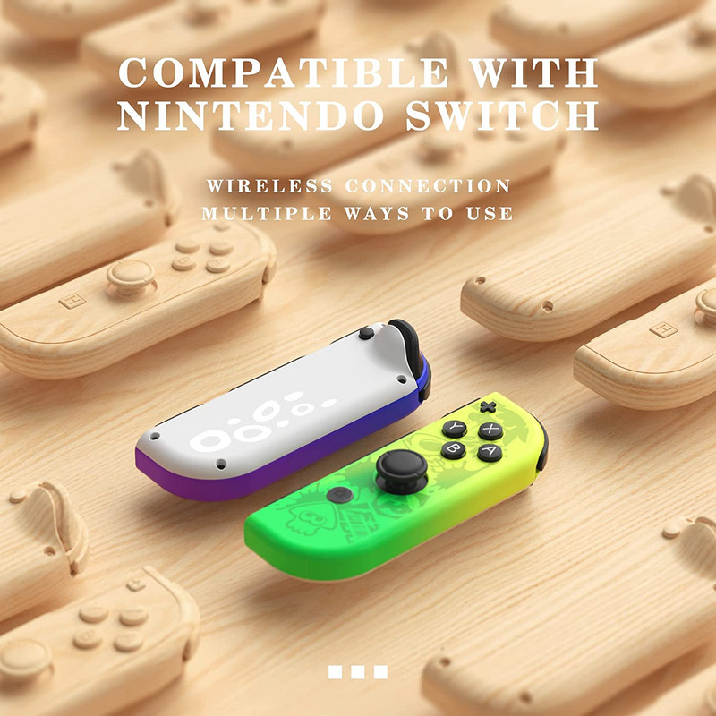 2023 Νέο Switch Joy Pad Con Wireless Control Joystick Bluetooth Gamepad Mando με ιμάντες Διπλή δόνηση για Nintend Switch OLED