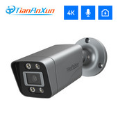 Tiananxun 8Mp 4K Ip Κάμερες Poe Κάμερες Ασφαλείας Cctv 5Mp H.265 Εξωτερική αδιάβροχη επιτήρηση ήχου βίντεο για σύστημα Nvr