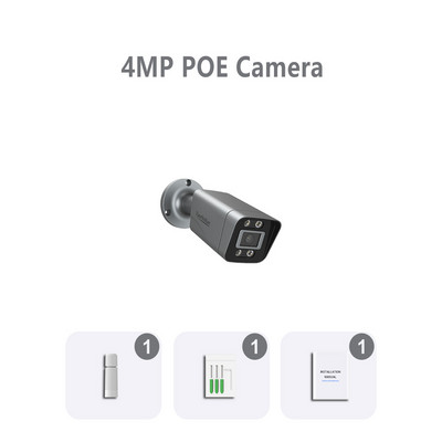 Tiananxun 8Mp 4K Ip Κάμερες Poe Κάμερες Ασφαλείας Cctv 5Mp H.265 Εξωτερική αδιάβροχη επιτήρηση ήχου βίντεο για σύστημα Nvr