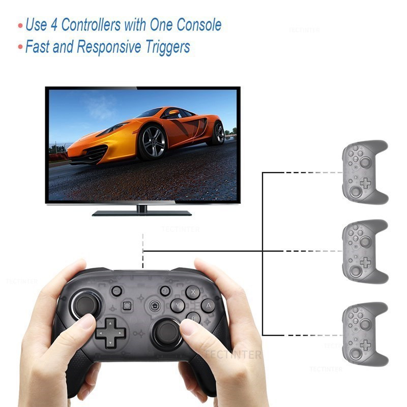 Bezdrôtový Bluetooth joystick gamepad pre Mando Nintendo Switch Pro Controller kompatibilný s Switch/Lite/Switch OLED pre NS Controle