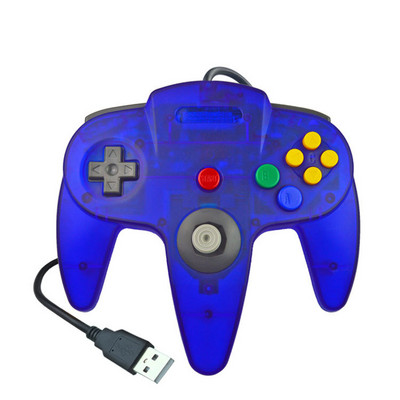 N64 USB Ενσύρματο Gamepad N64 Controller Gamepad Joystick Classic 64 Console Retro Παιχνίδια για Windows PC/Φορητός υπολογιστής Mac