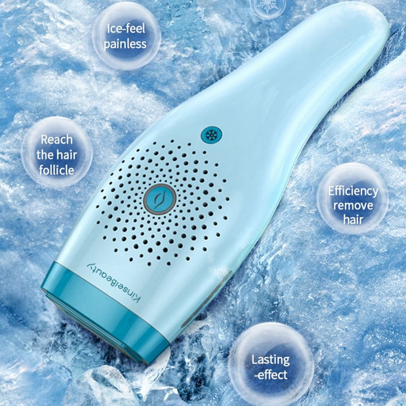 KinseiBeauty IPL αποτρίχωση Οικιακή μηχανή αποτρίχωσης 500000 Flash Για περιοχή μπικίνι σε όλο το πρόσωπο