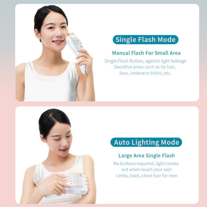 KinseiBeauty IPL αποτρίχωση Οικιακή μηχανή αποτρίχωσης 500000 Flash Για περιοχή μπικίνι σε όλο το πρόσωπο