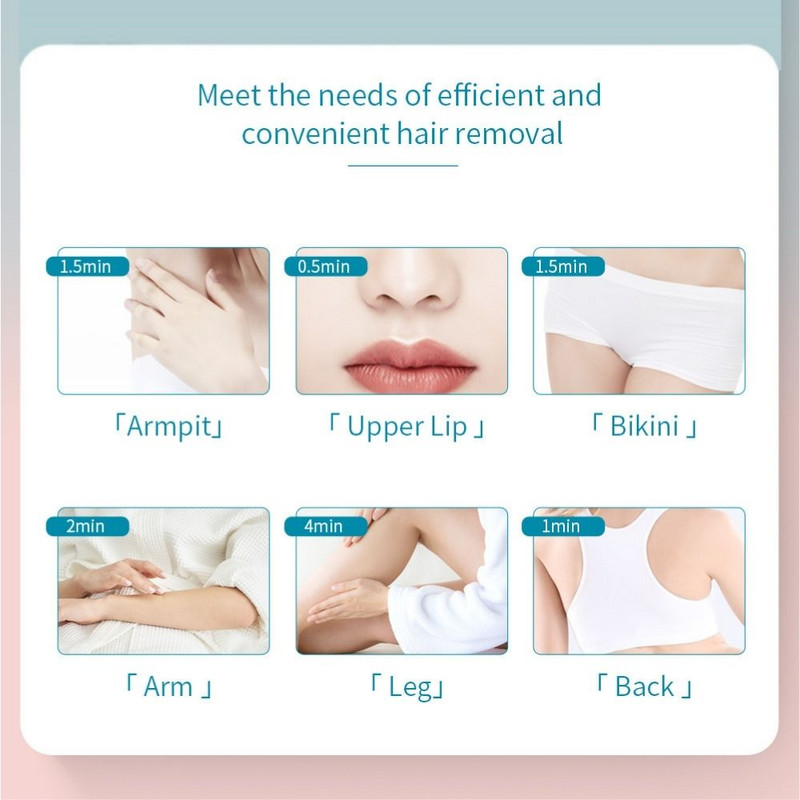 KinseiBeauty IPL αποτρίχωση Οικιακή μηχανή αποτρίχωσης 500000 Flash Για περιοχή μπικίνι σε όλο το πρόσωπο