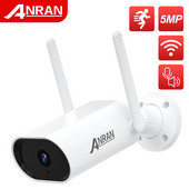 ANRAN 5 MP Κάμερα IP Κάμερα WIFI Κάμερα ασφαλείας 1920P Κάμερα παρακολούθησης εξωτερικού χώρου Κάμερα CCTV αμφίδρομη ήχο αδιάβροχη εφαρμογή νυχτερινής όρασης