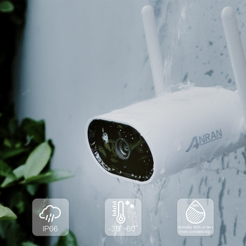 ANRAN 5MP IP камера WIFI охранителна камера 1920P камера за външно наблюдение CCTV камера двупосочно аудио водоустойчиво приложение за нощно виждане
