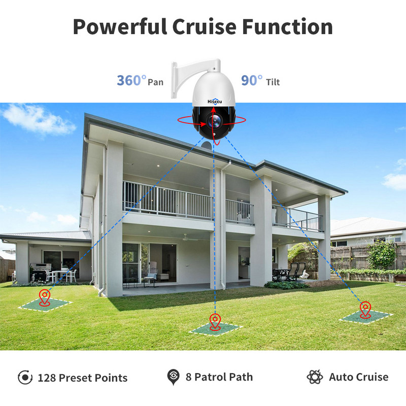 PTZ 5MP 30X optický zoom IP POE bezpečnostná kamera CCTV obojsmerný zvukový záznam vonkajšia ulica nočné videnie IP66 vodotesná