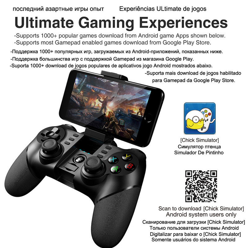 Control Gamepad PUBG Bluetooth USB pentru iPhone Android PC PS4 PS3 Playstation PS 4 3 Nintendo Switch Controller Mobile Game Pad