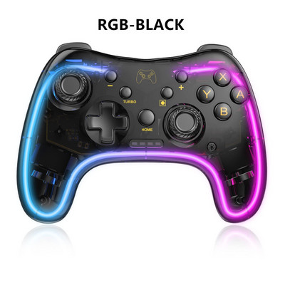 Παιχνίδια βιντεοπαιχνιδιών RGB Wireless Pro Controller Συμβατό Nintendo Switch/Switch Lite/Switch OLED/Android/IOS/Windows PC/Mobile