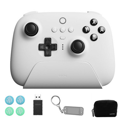 Controler Bluetooth 8BitDo Ultimate cu dock de încărcare Gamepad fără fir pentru Nintendo Switch Windows10 11 Steam Deck Joystick