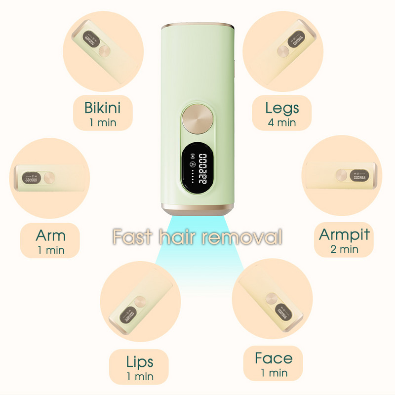 Boi Laser Depilator For Men 999999 Flashes Portable Pulsed IPL Epilator Devices Γυναικείες Ανώδυνες Ολόσωμες Αποτρίχωση Εργαλείο