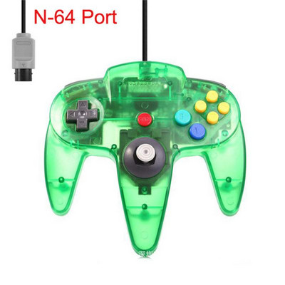 Controller N64 Gamepad Joystick Joypad Game Pad cu fir lung pentru jocuri clasice 64 Console Port N64 Interfață transparent