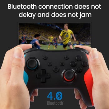 Bluetooth 2.4G безжичен контролер за Nintendo Switch Pro PC TV Box Смарт телефон Таблет PS3 Tesla Shock Джойстик Геймпад