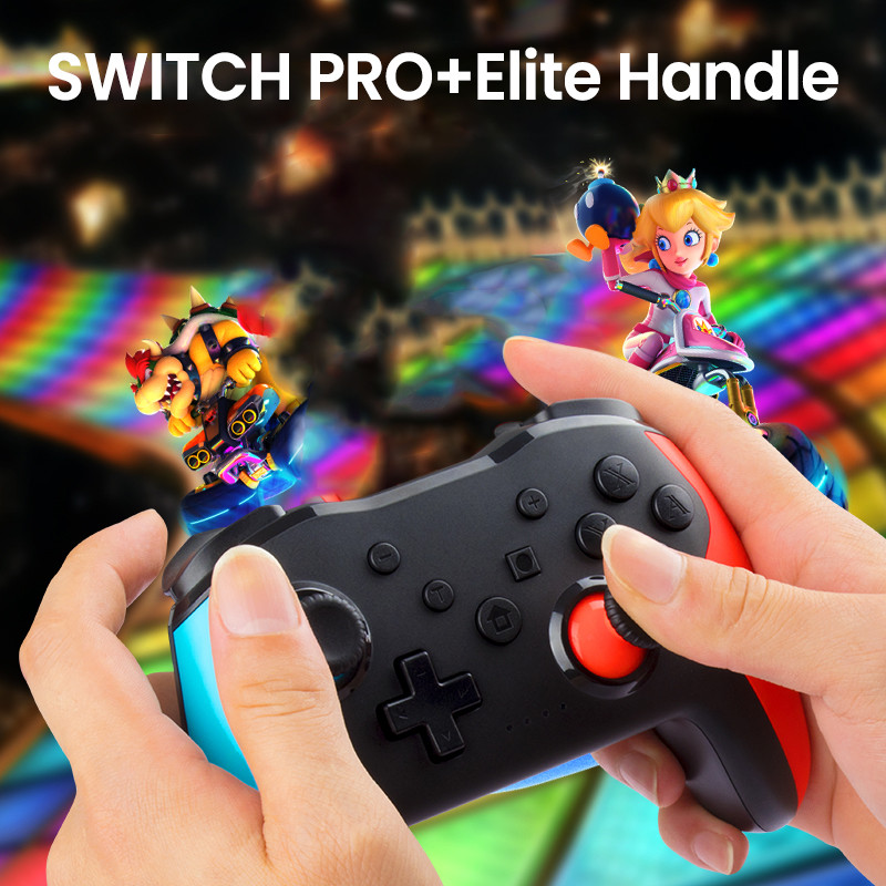 Controler wireless Bluetooth 2.4G pentru Nintendo Switch Pro PC TV Box Smart Phone Tablet PS3 Tesla Shock Joystick Gamepad