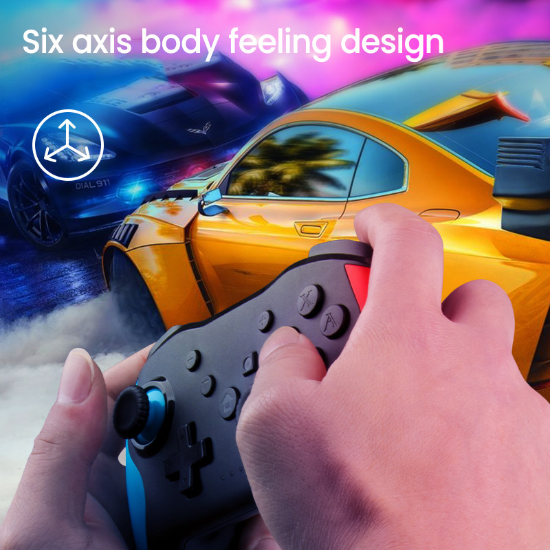 Controler wireless Bluetooth 2.4G pentru Nintendo Switch Pro PC TV Box Smart Phone Tablet PS3 Tesla Shock Joystick Gamepad