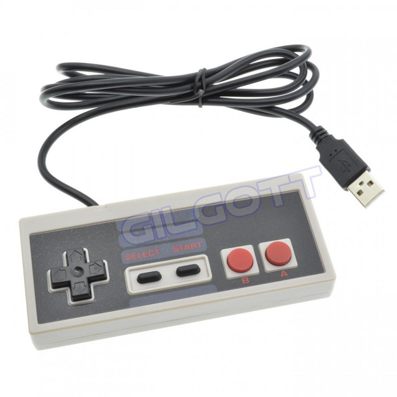 priekš NES USB datora kontrolieris datora video spēles Rokturis Retro USB spēļu pults priekš NES kursorsviras kontroliera manete