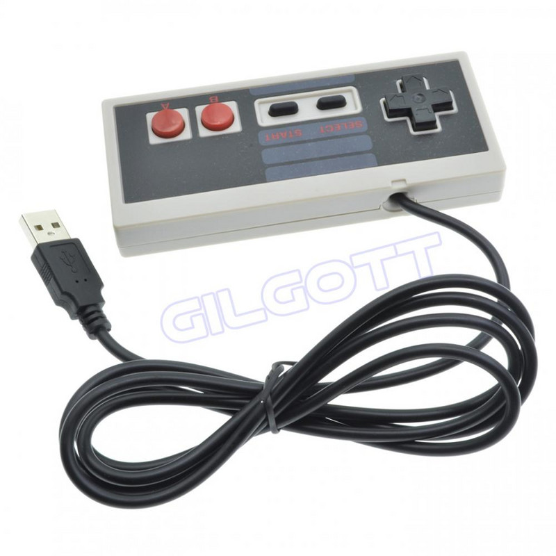 priekš NES USB datora kontrolieris datora video spēles Rokturis Retro USB spēļu pults priekš NES kursorsviras kontroliera manete