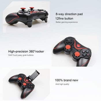 X3/T3 Безжичен геймпад Безжичен джойстик Game Controller Bluetooth BT3.0 Джойстик за IOS Andriod Phone PC Tablet TV Box Holder