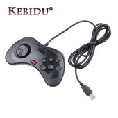 Kebidumei 1PC USB Gamepad cu fir 6 butoane Controler de joc JoyPad Joystick pentru Sega pentru Saturn Stil de sistem pentru PC pentru Mac