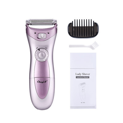 CkeyiN Γυναικεία ηλεκτρική αποτρίχωση Lady Shaver Razor Μπικίνι Μπικίνι Χέρι Πόδι Μασχάλη Σώμα Ανώδυνο Αποτριχωτική κουρευτική μηχανή προσώπου Σώμα χρήση μπαταρίας