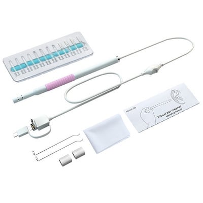 Mini čistiaca ušná endoskopická kamera pre smartfón s Androidom, boroskop s mobilným telefónom, otoskop s mikro endoskopickou kamerou, typ endoskopu USB C