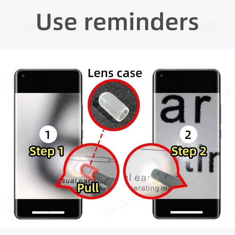Mini čistiaca ušná endoskopická kamera pre smartfón s Androidom, boroskop s mobilným telefónom, otoskop s mikro endoskopickou kamerou, typ endoskopu USB C