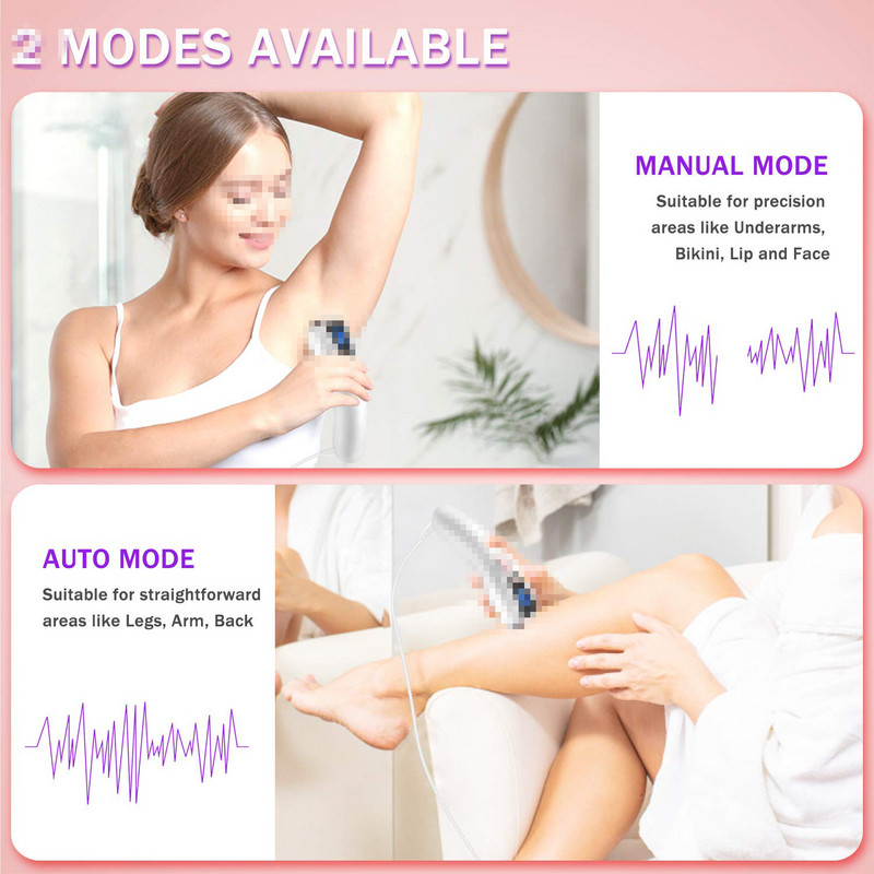 Ipl Ice Laser Epilator Cooling System 8J-15J Big Display 999999 Flashes Hair Remova Home Use Shaving Fotoepilator