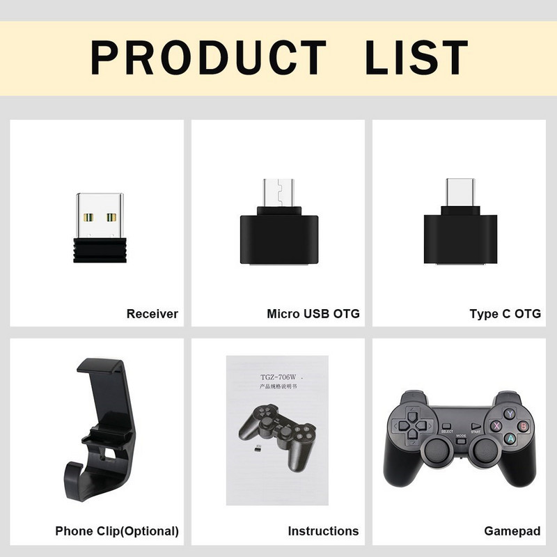 2.4G Ασύρματο Gamepad για τηλέφωνο Android/PC/PS3/TV Box χειριστήριο παιχνιδιών για αξεσουάρ παιχνιδιών Super Console X