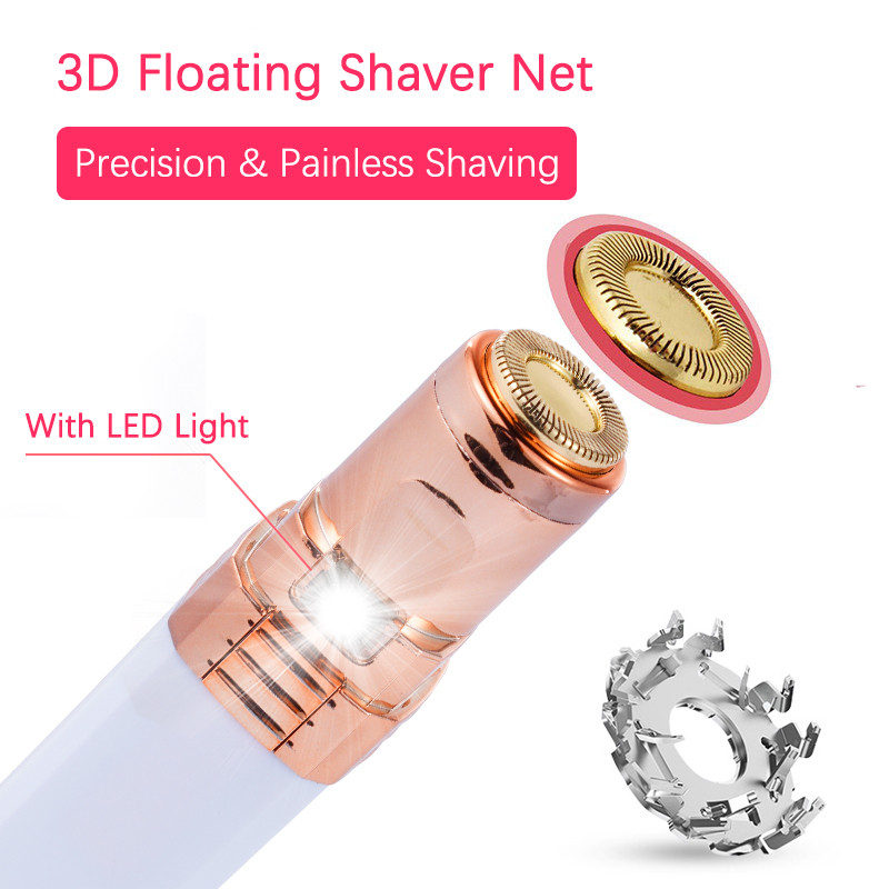 USB punjivi električni depilator u obliku ruža za depilaciju lica Ženski epilator za uklanjanje bezbolnog sigurnog ženskog brijača za cijelo tijelo