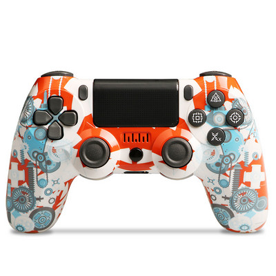 Множество цветове Нова Bluetooth безжична дръжка за игра Двойна вибрация контролер за PS4 PS3 за конзола за игри USB 6 Axis Joypad