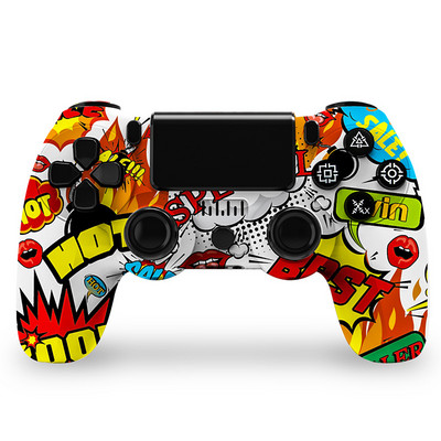 Множество цветове Нова Bluetooth безжична дръжка за игра Двойна вибрация контролер за PS4 PS3 за конзола за игри USB 6 Axis Joypad