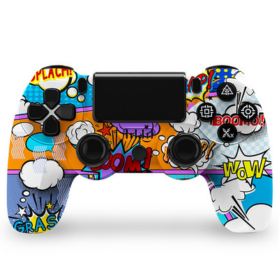 Множество цветове Нова Bluetooth безжична дръжка за игра Двойна вибрация контролер за PS4 PS3 за конзола за игри USB 6 Axis Joypad