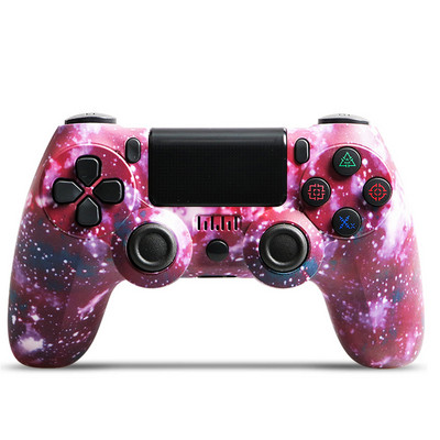 Множество цветове Нова Bluetooth безжична дръжка за игра Двойна вибрация контролер за PS4 PS3 за конзола за игри USB 6 Axis Joypad