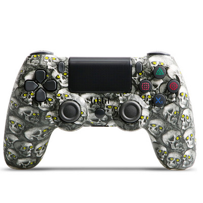 Множество цветове Нова Bluetooth безжична дръжка за игра Двойна вибрация контролер за PS4 PS3 за конзола за игри USB 6 Axis Joypad