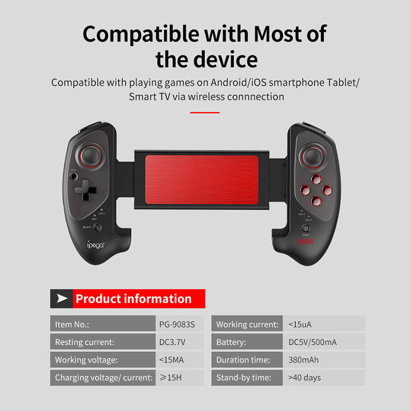 Ipega PG-9083S Game Controller Bluetooth Wireless Gamepad Controle Stretchable Joystick Za iOS Android Telefon Tablet TV Box PC