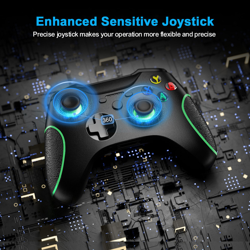 Xbox One bežični kontroler 2,4 GHz za PC/PS3/pametni telefon Android/Steam kontroler s dvostrukom vibracijom i ugrađenim 600mAh