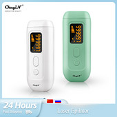 Epilator laser CkeyiN 990000 flash-uri IPL Permanent, profesional, fără durere, pentru îndepărtarea părului pentru bikini, aparat de ras pentru întinerirea pielii