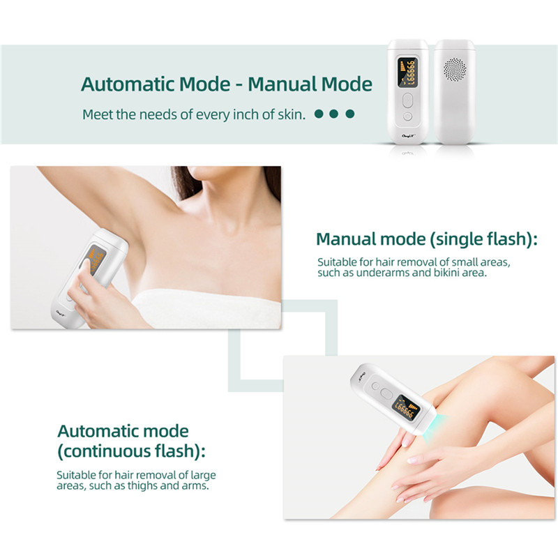 Epilator laser CkeyiN 990000 flash-uri IPL Permanent, profesional, fără durere, pentru îndepărtarea părului pentru bikini, aparat de ras pentru întinerirea pielii