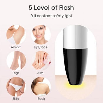 CKKUA Portable Laser Epilator For Women 999999 5 Gears Photoepilator Μόνιμη ανώδυνη μηχανή αποτρίχωσης IPL Συσκευή οικιακής χρήσης